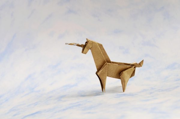 unicorn, origami