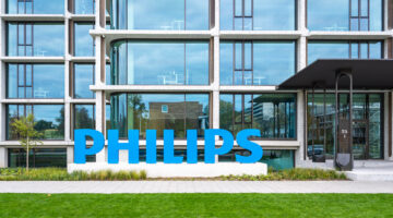 Amsterdam, The Netherlands, October 19, 2025, Exterior of the newly opened head office of Philips in Zuidas financial district