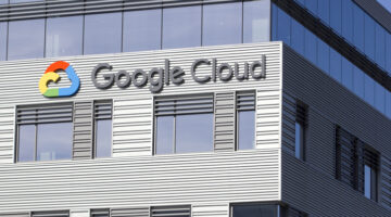 Seattle, WA, USA - Oct 11, 2019: The Google Cloud Platform logo seen at Google Cloud Seattle campus, right across the street from Amazon's Headquarters.