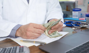 Work from home, financial crisis concept
