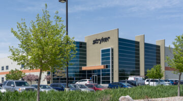 stryker office in Salt Lake City, Utah, USA, on May 9, 2023., Stryker Corporation is an American multinational medical technologies corporation.