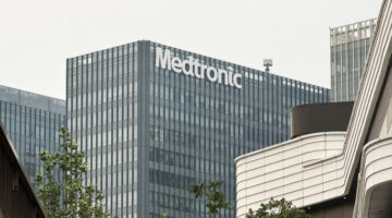 Shanghai,China-August 2nd 2025: Medtronic company office building