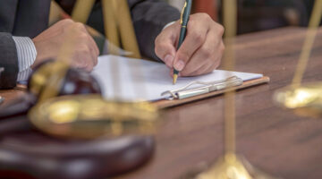 Judge gavel with Justice lawyers, Businessman